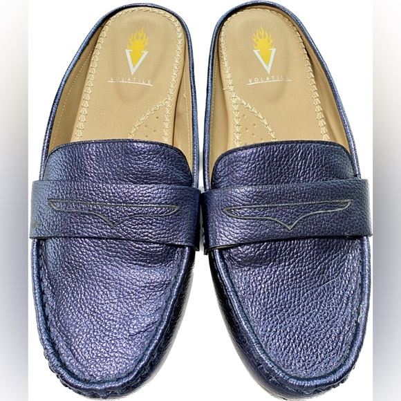 Volatile | Dark Blue Mules size 7 - Picture 10 of 12